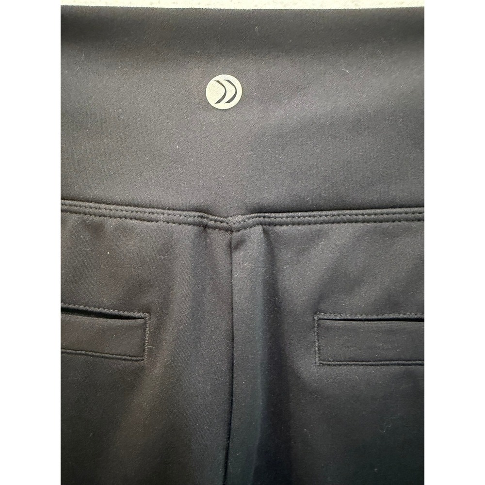 G4free Womens Black Wide Leg Yoga Pants High Waist Pockets Size 6 29" Inseam - Picture 3 of 4